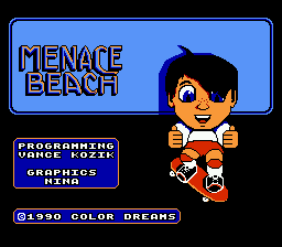 Menace Beach title screenshot